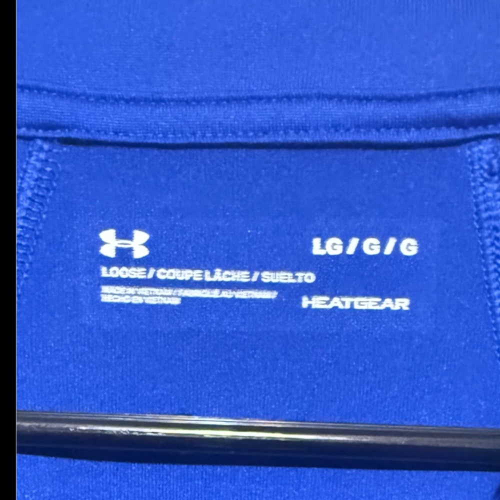 Men’s LG Blue HeatGear Shirt - Picture 2 of 5